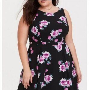 Torrid Floral Georgette Midi Dress